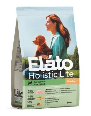 Elato Holistic Lite сухой корм для щенков всех пород с индейкой