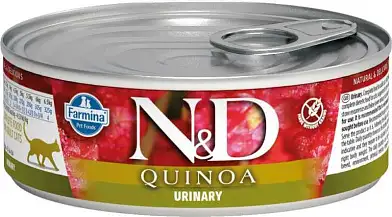 Farmina n&d quinoa консервы для кошек, профилактика МКБ