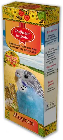 Купить Родные корма лакомство для попугаев Зерновая палочка с мёдом